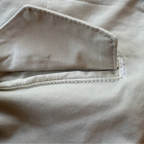 NWT MOTHER Women The Shaker Prep Short Fray High Rise Vanilla Size 24 raw hem - Picture 11 of 16